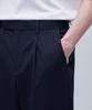Musinsa Standard Recycled One-Tuck Relaxed Tapered Hidden Banding Crop Slacks [Navy]