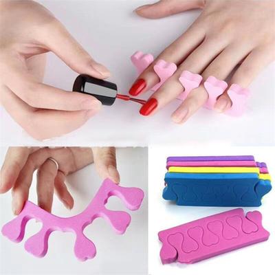 100 Paare/Set Weiche Zehentrenner Anti-Kratz-Schwamm Pediküre Zehen Großhandel Nagelkunst Fingerstrecker für Erwachsene