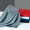 Men's Casual Solid Color Short Sleeved Polo Shirt Summer Fashionable Comfortable Versatile