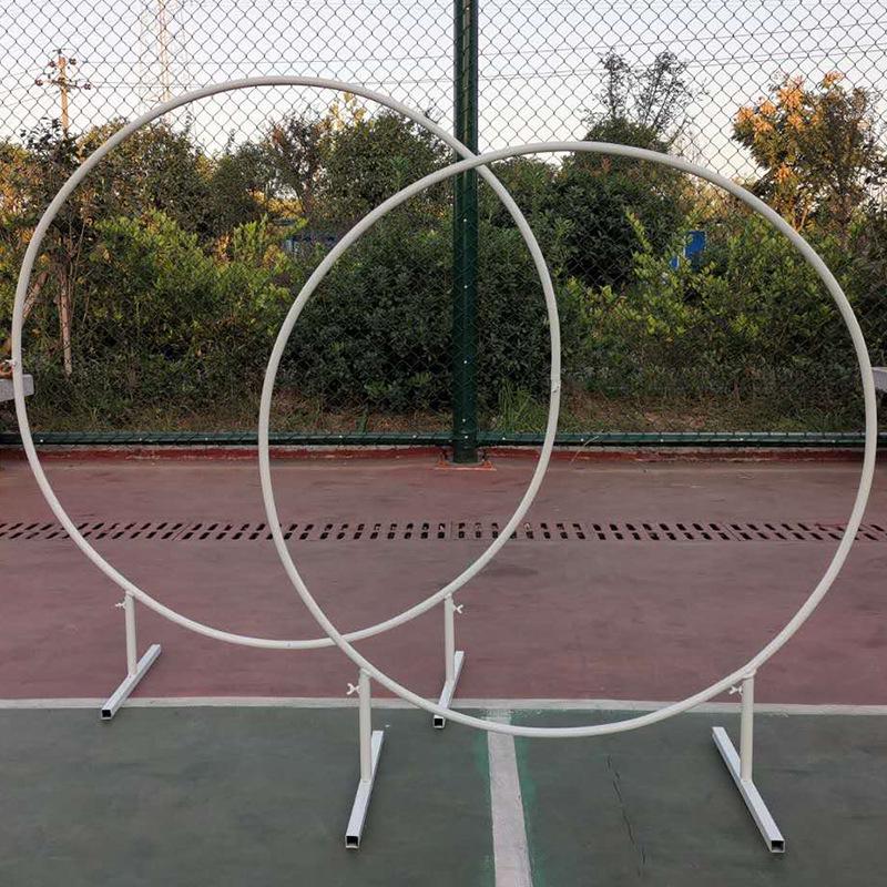 Round Wrought Iron Wedding Arch Decoration Frame