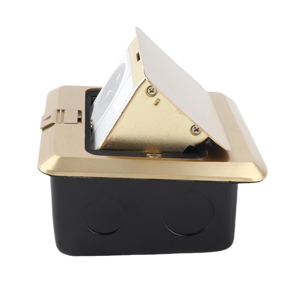 DT-T01 All-Copper Arc Waterproof Floor Socket Damping Luxury Multifunctional   Floor Socket Slow   Ground Socket