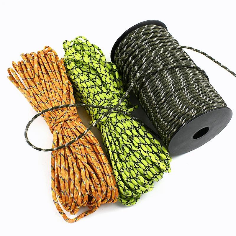 5/10/20M 5mm Parachute Cord 7 Core Strand Ropes Camping Tent Rope for Outdoor Bundling Bag Climbing Cords DIY Material