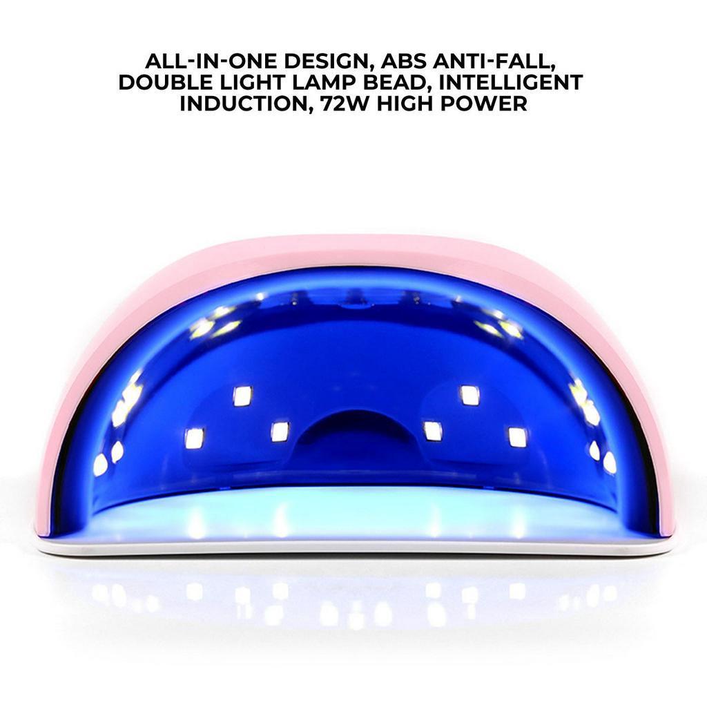 36W/72W 30s/60s/90s Auto Sensor UV LED Nail Lights For LED UV Gel Polish Curing Ice Lamp Professional Nail Dryer