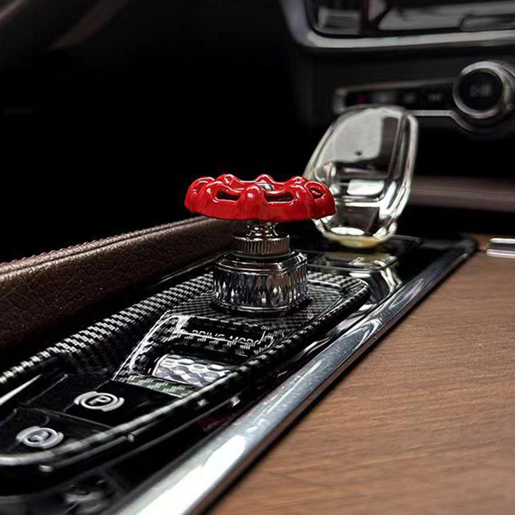 Fun Car Center Valve Decoration Car Interior Shift Knob Cover Gear Industrial Valve Switch Sticker Car Ornament