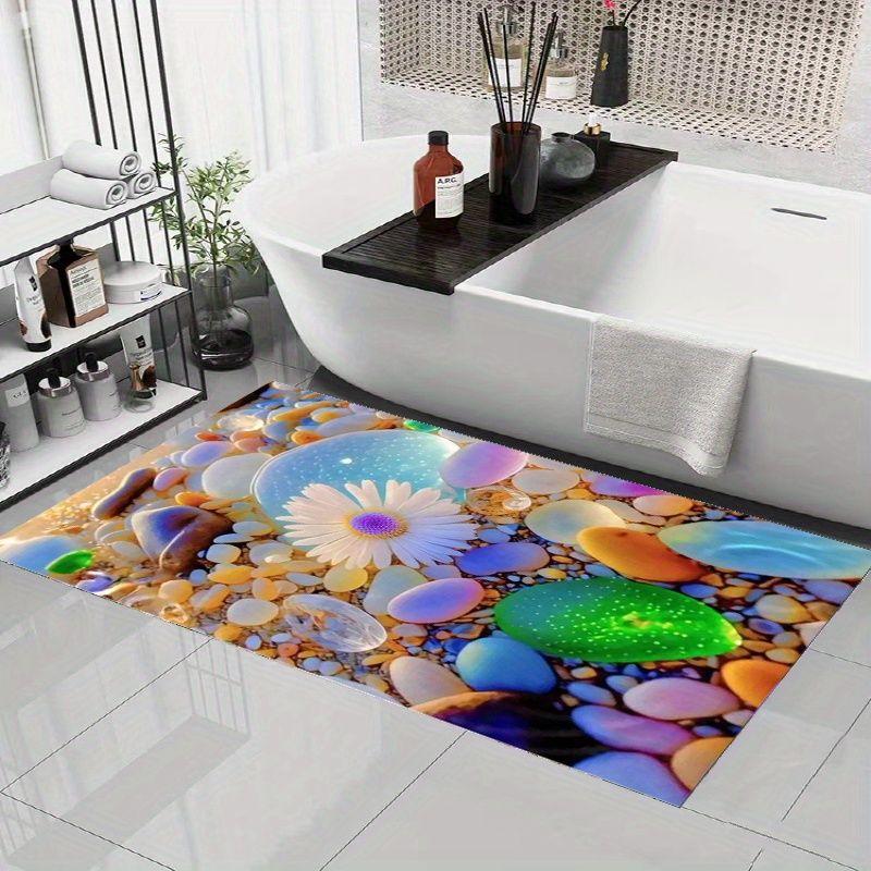 

Коврик для ванной с принтом морской звезды, нескользящий, из диатомовой грязи, подкладка для ног, коврик для ванной, супервпитывающий, ковер для прихожей прачечной, домашний декор 30x40cm-Diatom mud