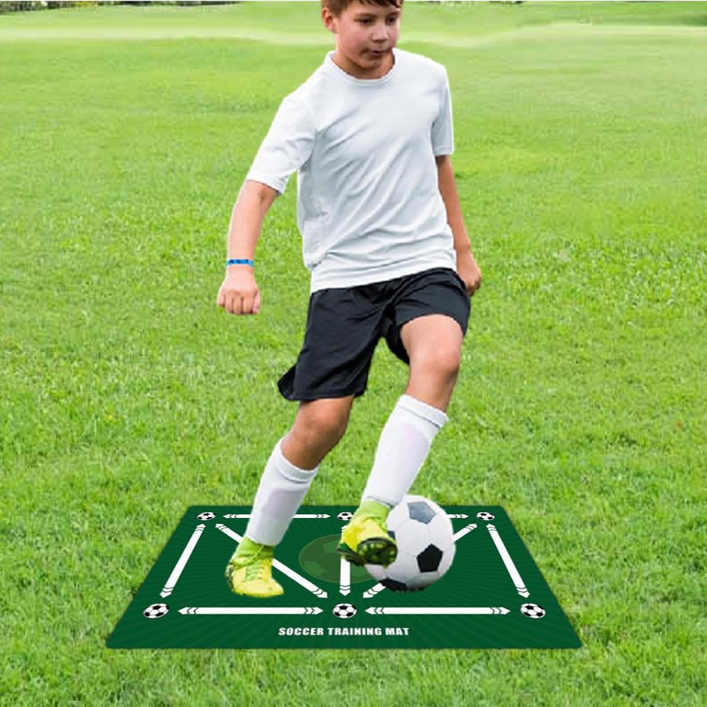 Agility Footstep Training Mat Non-Slip Football Training Mat Safe Agility Footstep Portable Design for Players Fans Lovers