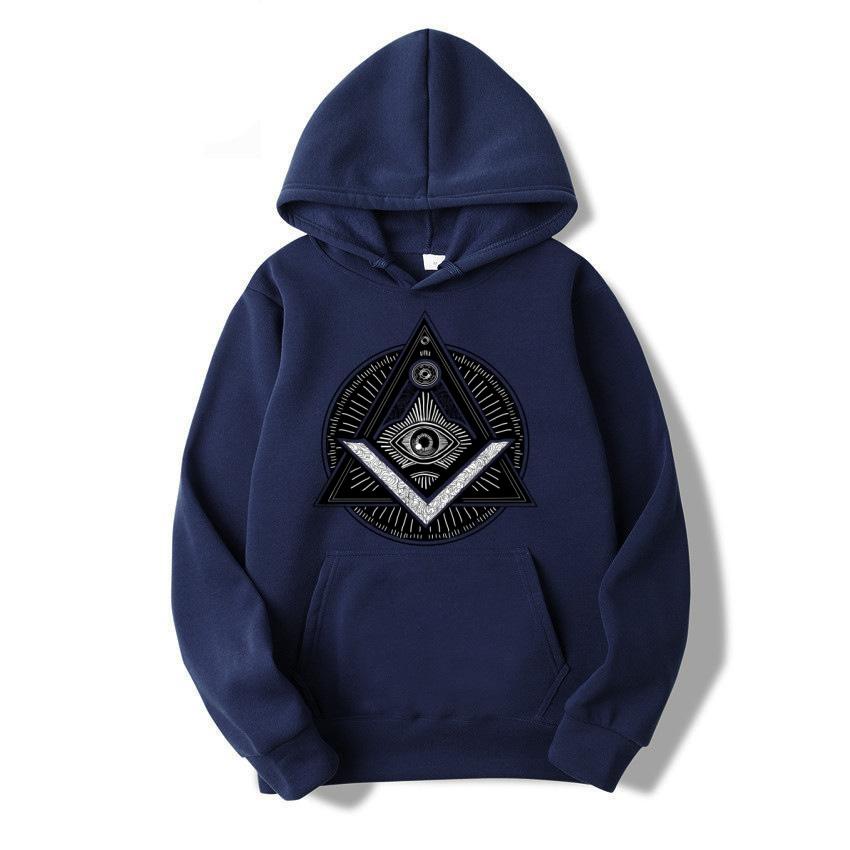 

Freemason Autumn/Winter Men s Hoodie Logo Printed Hoodie Women s Daily Fashion Street Harajuku Y2K Long Sleeve Warm Hoodie XL