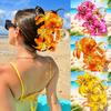 Artificial Floral Hair Claw Floral Hair Clips Versatile Colorful Flower Hairpin  Beach Outfits