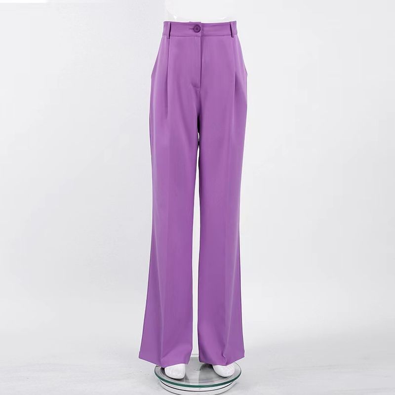 Fashion Summer Loose Slim Looking Elegant Wide Leg Pants Fashion All-Match Casual Pants Fashion Casual Pants