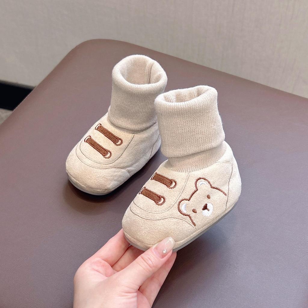 Unisex Baby Non-Slip Shoes: Soft Sole Cotton Walking Shoes for 6-12 Months