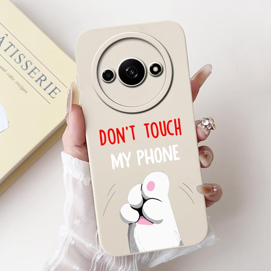For Xiaomi Redmi A3 Case PocoC61 Cute Funny Cartoon Cover Shockproof Phone Case For Xiaomi Poco C61 C 61 RedmiA3 Soft TPU Fundas