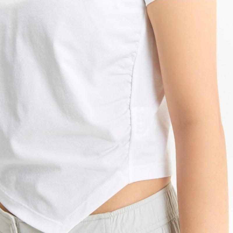 New Balance Tee Rqk Nbnee2w442 10 Women S Frozen Shirring Short Sleeve Tee  Slim Fi