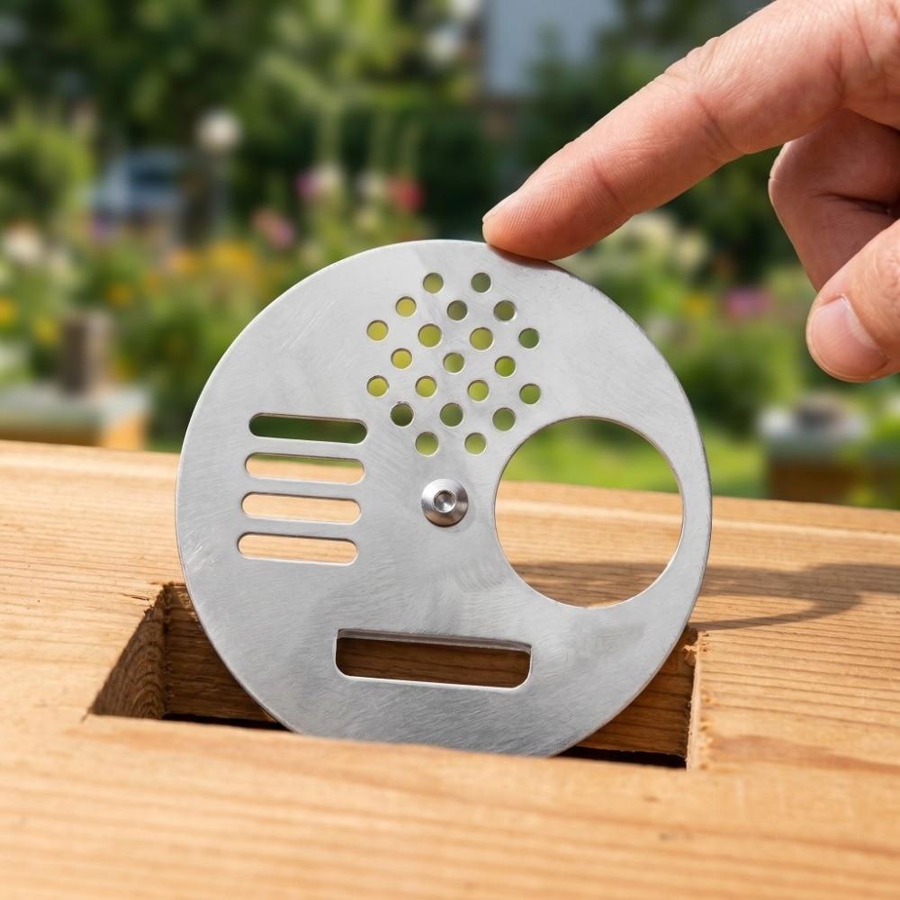10 Piezas Puerta de Entrada Redonda para Colmena Disco de Entrada Giratorio Disco de Entrada para Abejas Cajas para Colmenas