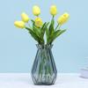 5 Pcs Artificial PU Tulip Real Touch Fake Flower Bouquet Fake Floral Arrangement for Wedding Spring Home Office Party Decoration