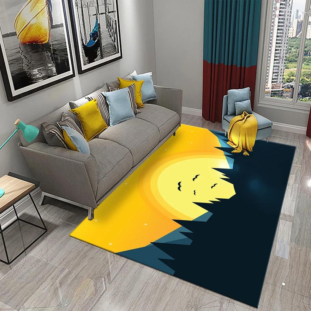 3D Background Stars Minimalist Carpet for Kitchen Living Room Bedroom Decor Floor Rug Toilet Bathroom Mat Doormat Mat Carpets