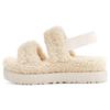 UGG Oh Fluffita Fleece Lined , Outdoor Open Toe Flat Plush Mules Sports Sandals Women's Natural (Unisex) One-Strap Sandals 1120876 NAT
