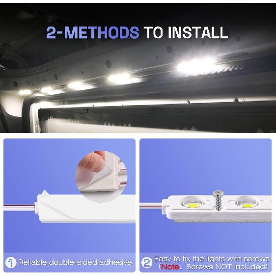 120 LED 12V Car Lights Interior, LED Light Strip Van Interior Lights Kits LED Module Lights, Super Bright Ceiling Lamp For Car Atuo Truck Cargo