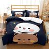 Cartoon Cute Bear Bubu Dudu Children Duvet Cover Set 2 Pieces,Bedding Set for Kids Teens, Microfiber Children’s Quilt Cover Set