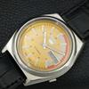 VINTAGE SEIKO 5 AUTOMATIC 7019A JAPAN MENS YELLOW COLOR DIAL WATCH a708558-1