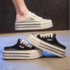 22 Summer New Bag Head Slippers Wear Platform Mesh Shoes Breathable Mesh Half Slippers