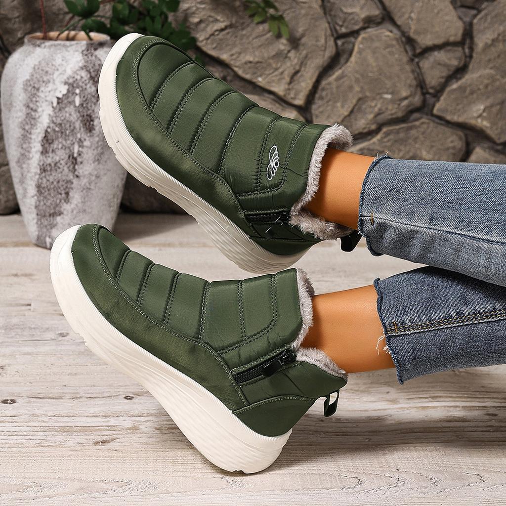 Snow Boots for Women Winter Oversized Outdoor Warm Sports Shoes Cold Resistant Thick Sole with Plush Thick Cotton Shoes
