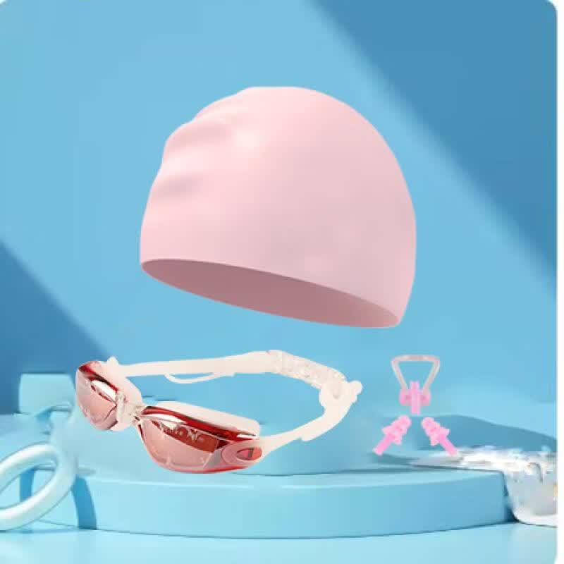 

Silicone Swimming Goggles Set for Students