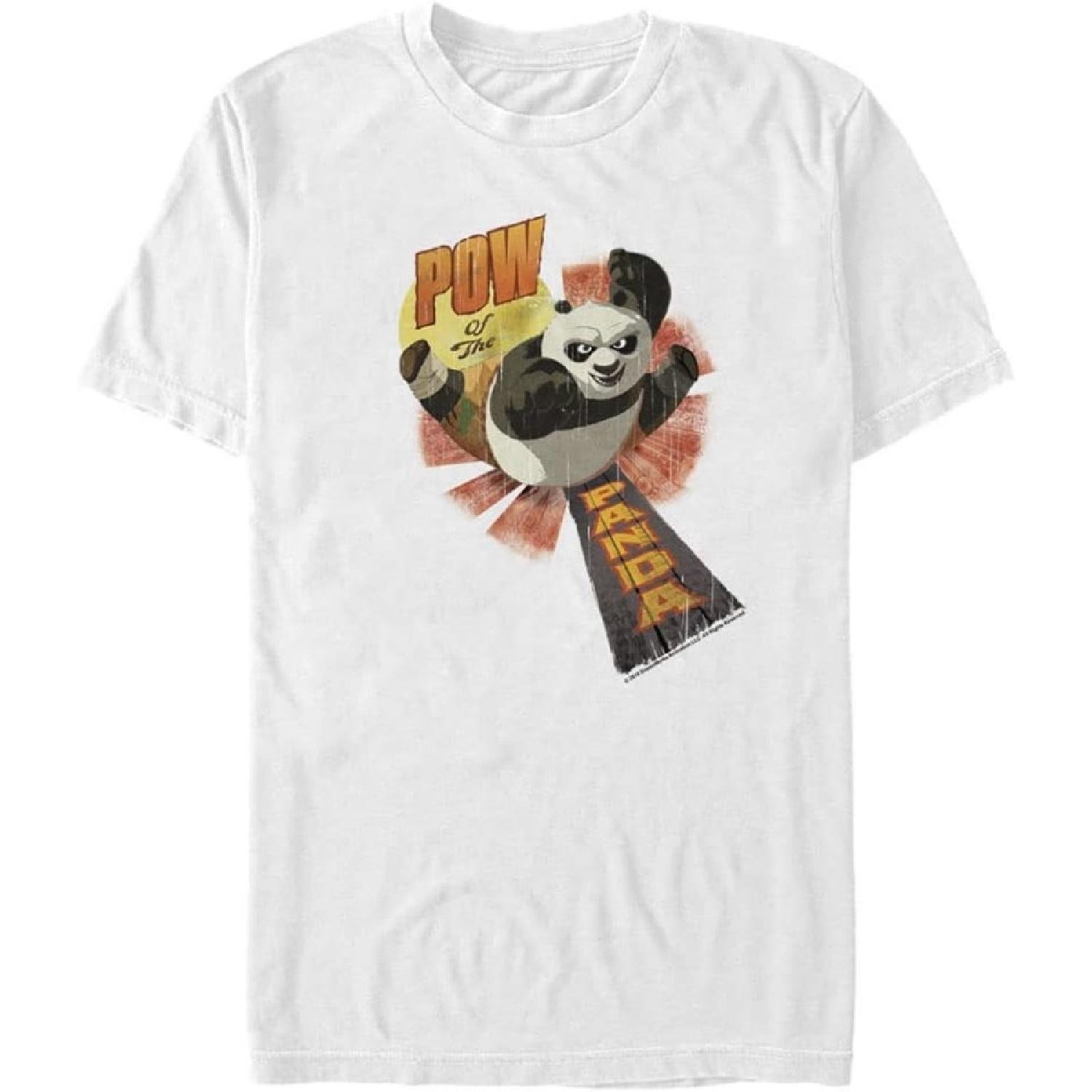 

Fifth Sun Big & Tall Kung Fu Pow of The Panda Men s Tops Short Sleeve Tee Shirt XXXXXL білий