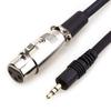 Rosebe Microphone Cable Cable XLR Conversion Cable 3.5mm - XLR Female Stereo Mini Plug Standard Plug Balanced Audio Cable, 15cm, 1m, 1.5m, 3m, 3.5mm