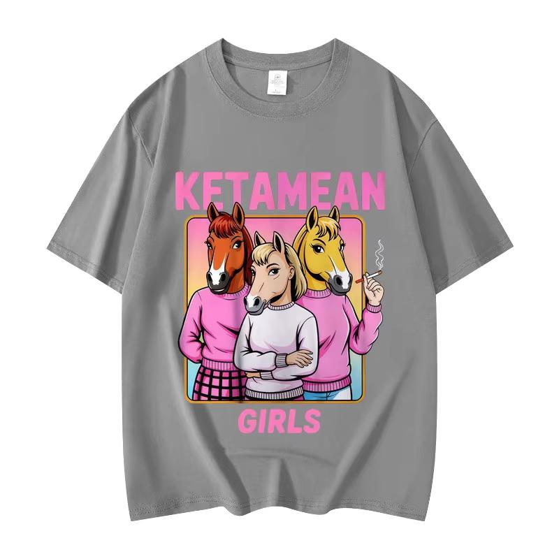 

Ketamean Girls Funny Meme Graphic T Shirts Mens Womens Clothing Fashion Y2k Short Sleeve Tshirt Summer Casual Cotton Tshirts L