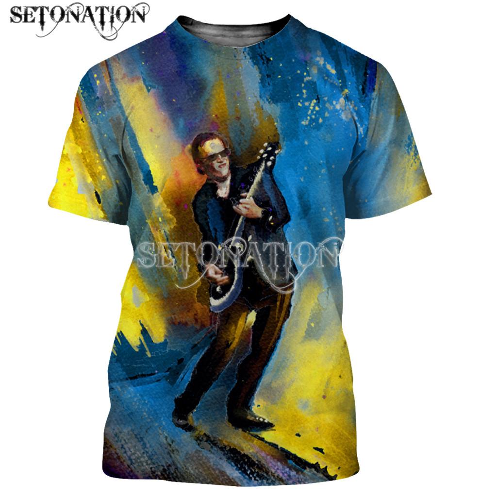 

Джо Бонамасса Певец мужчины Новая мода Крутые 3D печатные футболки Повседневный стиль Футболка Уличная одежда Топы Дропшиппинг