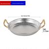 ZISIZ 3-Layer Stainless Steel Hammered Multi-Purpose Frying Pan