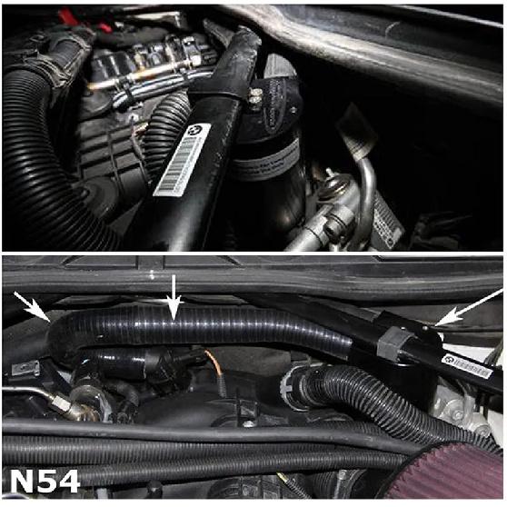 Reservoir Fuel Tanks Oil Catch Can Box with Silicone Radiator Hose For BMW N54 335i 135i E90 E92 E82 2006-2010 Car Accessories