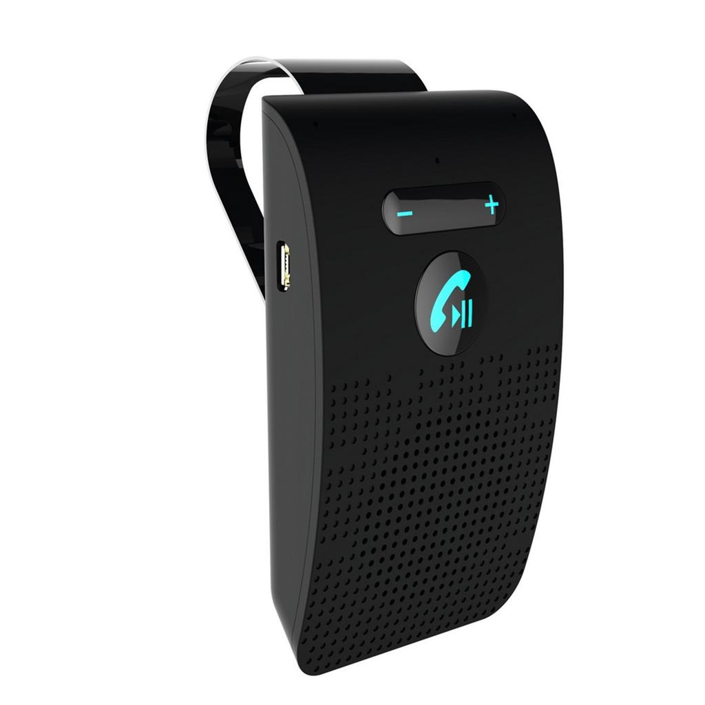 Bluetooth-Lautsprecher Freisprecheinrichtung Sonnenblende Clip Drahtloser Audioempfänger Freisprecheinrichtung Lauter Musik-Player Doppelmikrofon