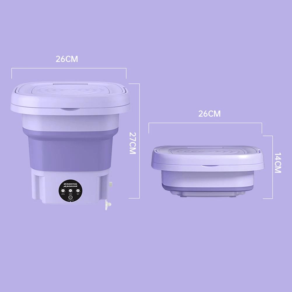 Foldable Washing Machine 8L Drying Machines Underwear Panties Socks 3 Modes Automatic Washing Machine Laundry Clothes Washer