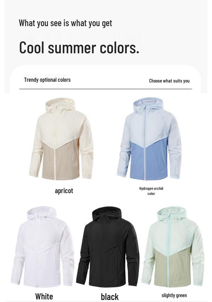 Men's Lightweight Quick-Dry Sun Protection Jacket - Foldable & Trendy