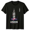 London Great Britain Big Ben Landmark Mens T-Shirt Womens Tee Graphic Unisex Top