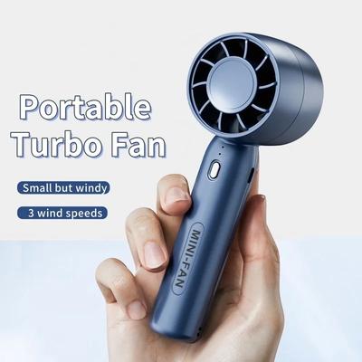 Mini elektrický ventilátor Přenosný turbo ventilátor Tři rychlosti větru Ruční Stolní Duální použití Klimatizace Pro kempování Stolní ventilátor