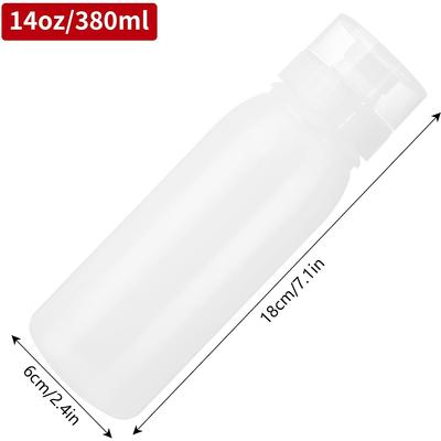 New 3Pcs 380ML Porous Condiment Squeeze Bottles for Ketchup, Salad, BBQ Sauce, Oil