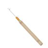 12Pcs Alloy Pulling Hook Wooden Handle Feathers Extensions Silicone Link Rings  Beading Link Rings
