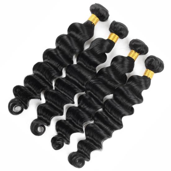 Kroppshår Løst Dyp 8 tommer - 28 tommer Kvinner Langt Krøllete Bølgehår for Daglig Liv