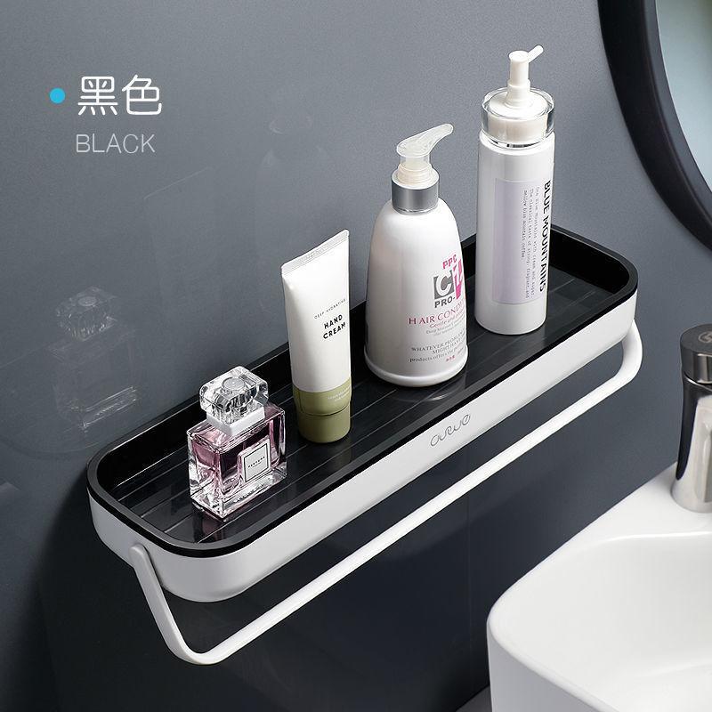 Vanity Bathroom Shelf Perforated Wall-mounted Toilet Storage Rack Multifunctional Towel Rack Kitchen and Bathroom Pendant