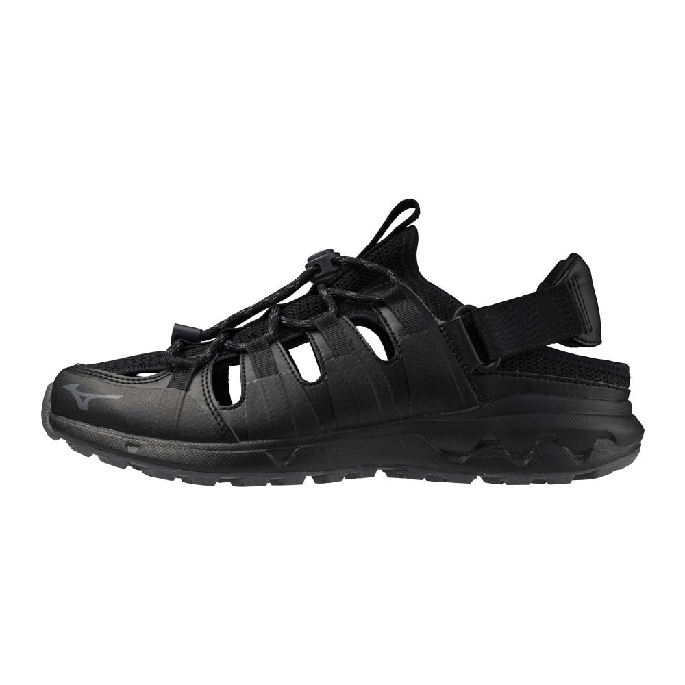Mizuno Wave Evoke Switch Walking Size 3E Shoes, Wide, Lightweight, Casual, Black, 27.0 cm, чёрный