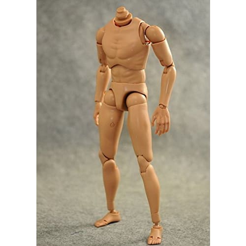 Tbmodel 1/6 scale male figure body set with two types of head connectors