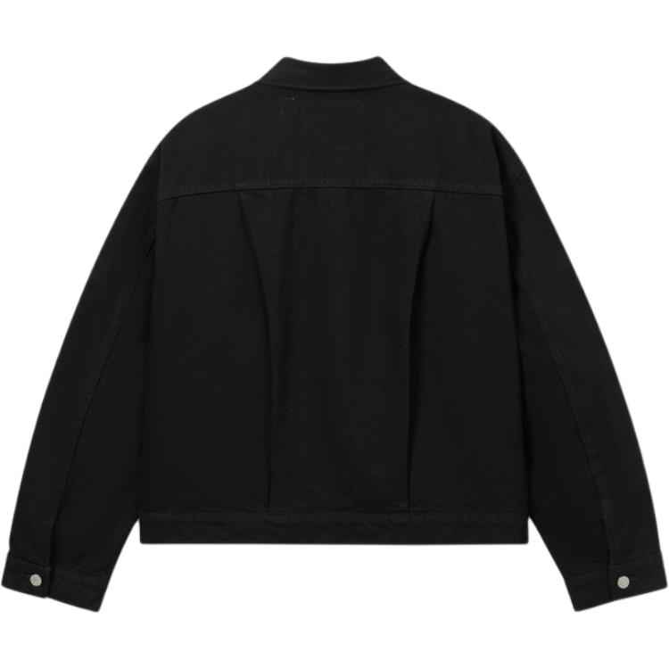 Levis Loose Short American Vintage Collar Denim Jacket Men Jackets Black A9137-0000