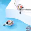 Copper Art Golden Zircon Saturn Flower Butterfly Charm Beads Suitable For 3Mm Original Bracelet Jewelry