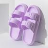 Fashion Shevalues New Women's Slippers With Adjustable Double Buckle Leisure Concise Women's Sandals EVA Platform Outdoor Beach Slippers
