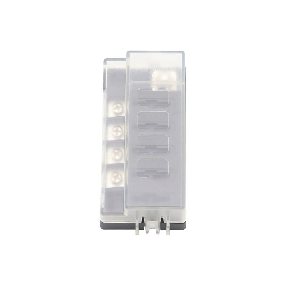 32V 4-Way Compact Fuse Box with Single Input and 4 Output For Car Marine Boat RV