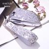 KAKTUS Rhinestone Car Key Shell Cover with Buckle for BMW 7 Series - Women's Protective Case