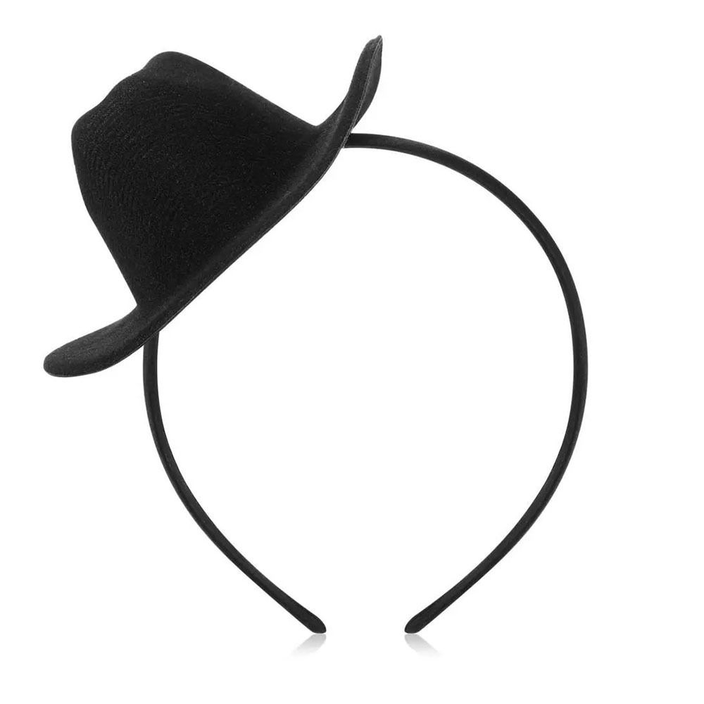 Headdress Cowgirl Hat Hair Hoop Headwear Festival Hairband Fashion Cowboy Hat Headband