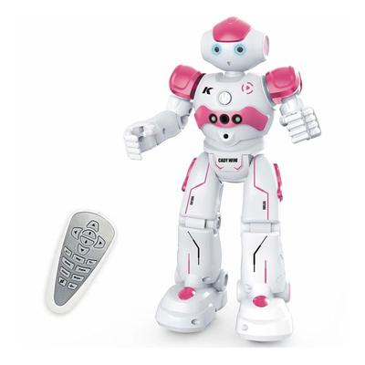 ROBOT PLAZA Robot Zabawka dla Dzieci w Wieku Szkolnym, Ruchomy, Prezent Urodzinowy dla Chłopców i Dziewczynek, Zabawka Edukacyjna (Różowy)